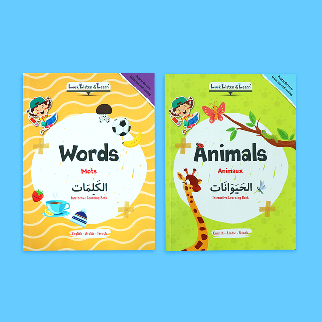 كتب تعليمية باللغة الإنجليزية لتعليم الأرقام والحيوانات للأطفال